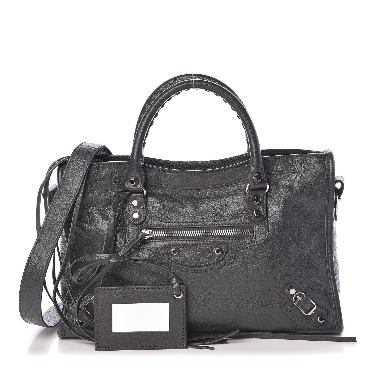Balenciaga Agneau Classic Silver Hardware S City Gris Fossile 1 of 10