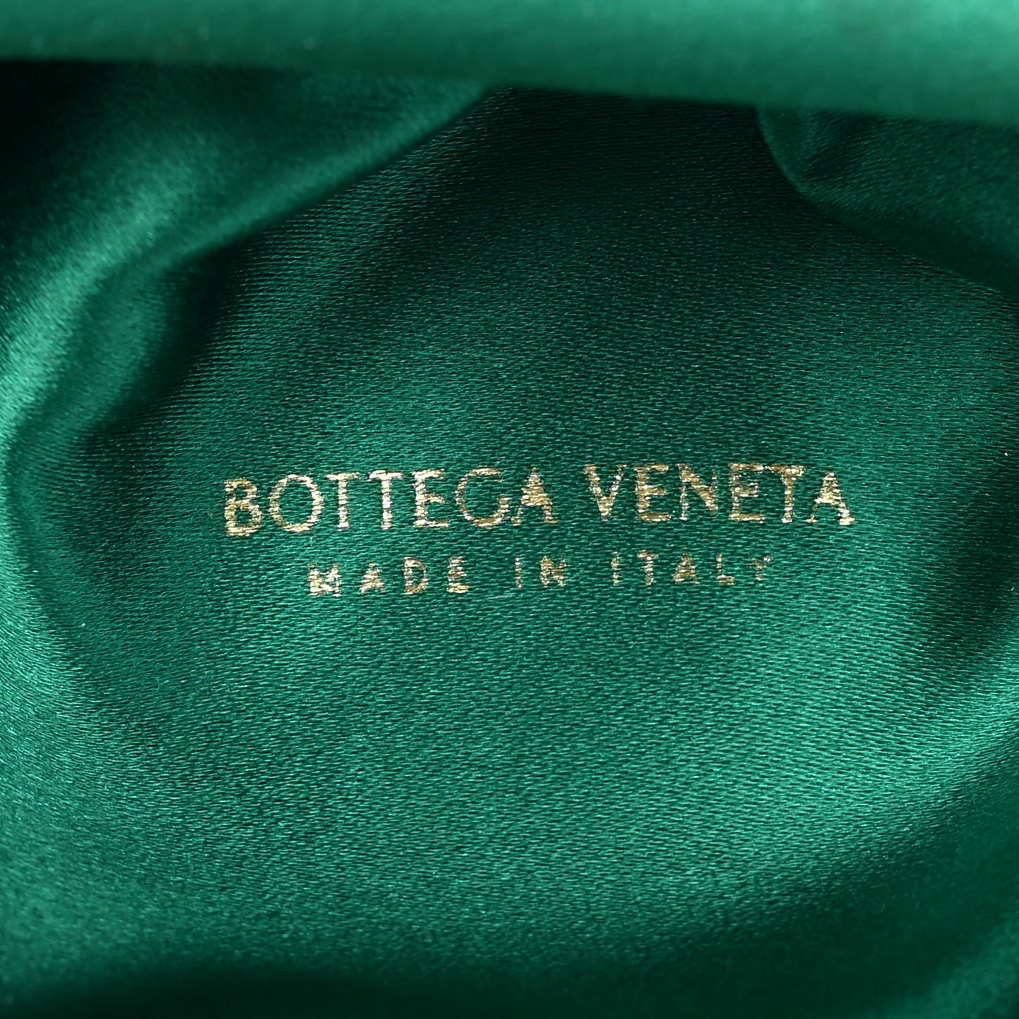 Satin Crystal Embellished The Mini Pouch Emerald