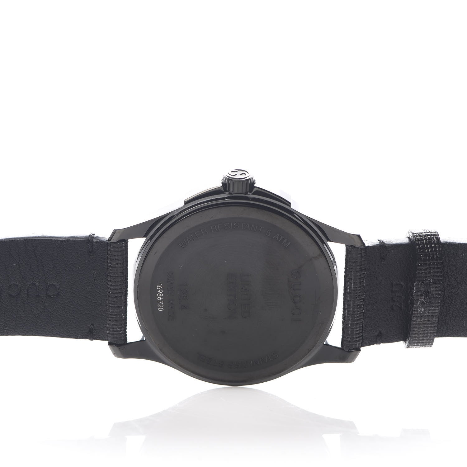 Gucci PVD Stainless Steel Canvas 38mm G-Timeless Ghost Quartz Watch Black 4 of 6