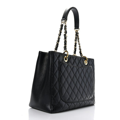 Chanel Caviar Quilted Grand Shopping Tote GST Black 2 of 9