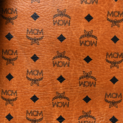MCM Visetos Studded Medium Dual Stark Backpack Cognac Black 16 of 16