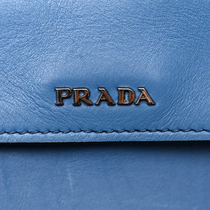 Prada City Calf Buckle Tote Cobalto 6 of 10