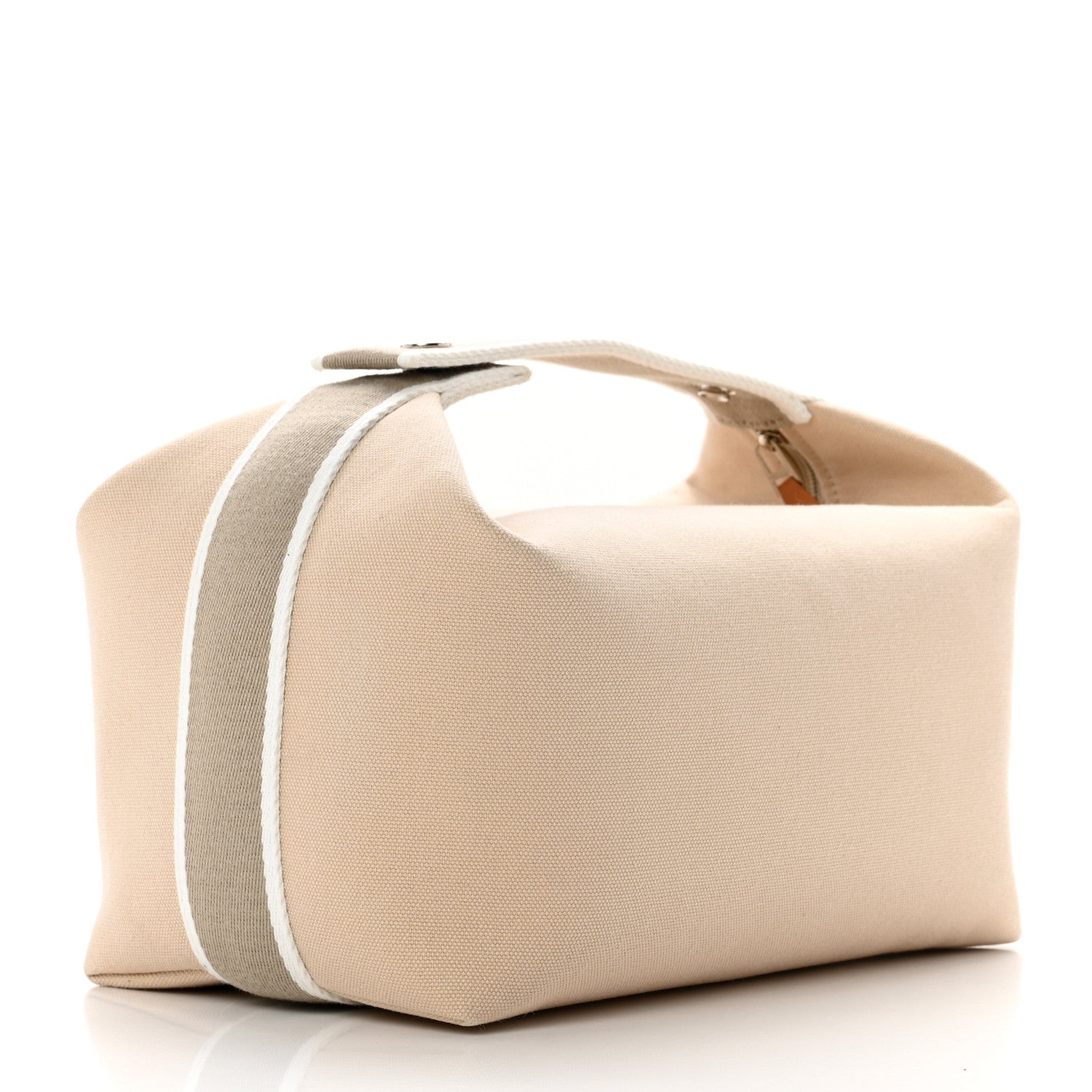 Hermes Canvas Large Bride-A-Brac Pouch Natural 2 of 5