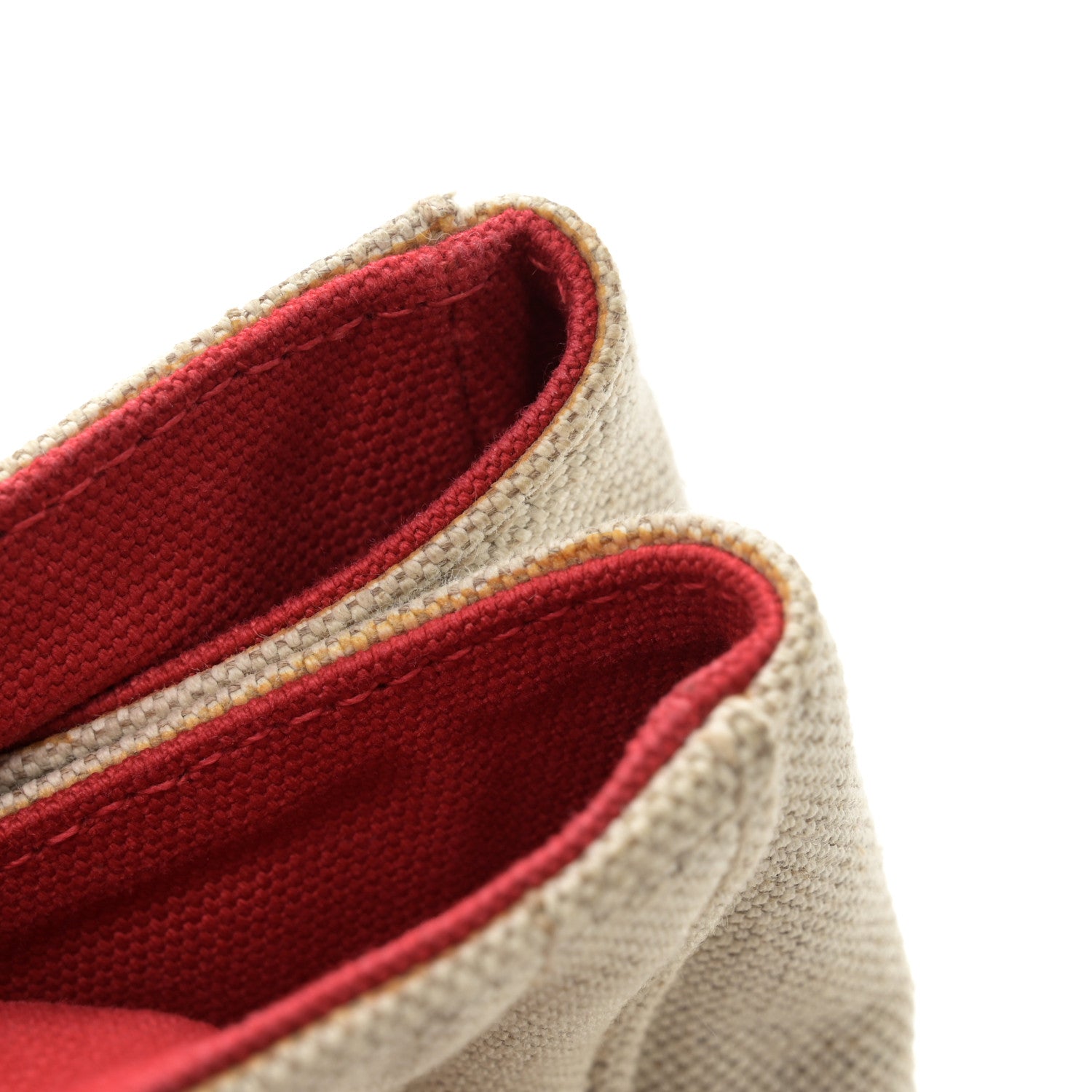 Prada Mistolino Canapa Large Tote Naturale Rosso 12 of 15