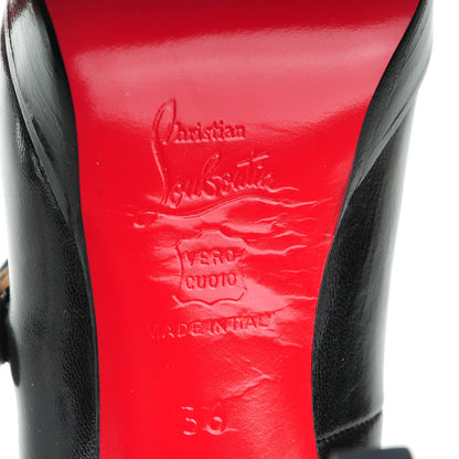 Christian Louboutin Kid Leather Wallis 110 Platform Mary Jane Pumps 36 Black 6 of 7