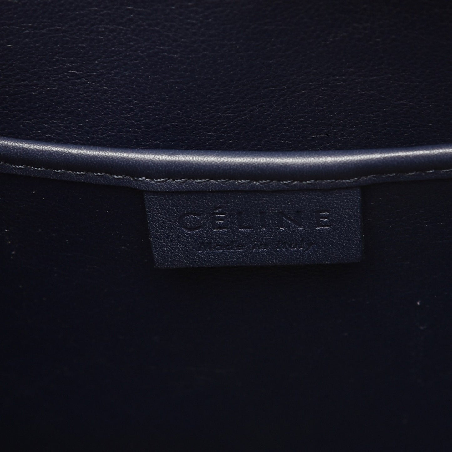 Smooth Calfskin Nano Luggage Navy Blue