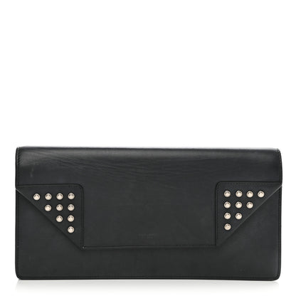Saint Laurent Calfskin Studded Betty Clutch Black 1 of 13