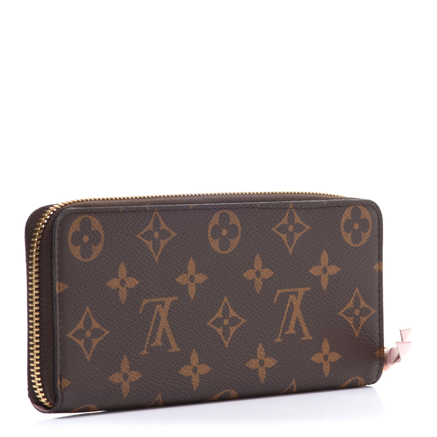 Monogram Clemence Wallet Rose Ballerine