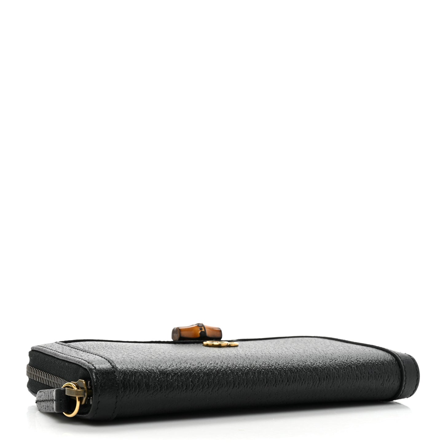 Wonka Grain Calfskin Diana Continental Wallet Black