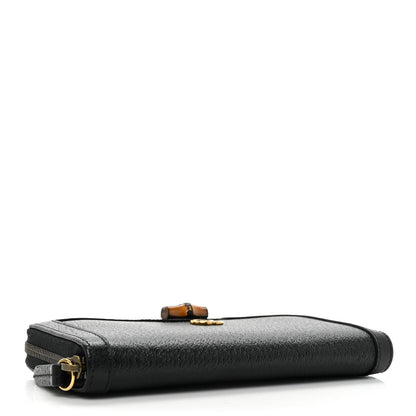 Gucci Wonka Grain Calfskin Diana Continental Wallet Black 4 of 13