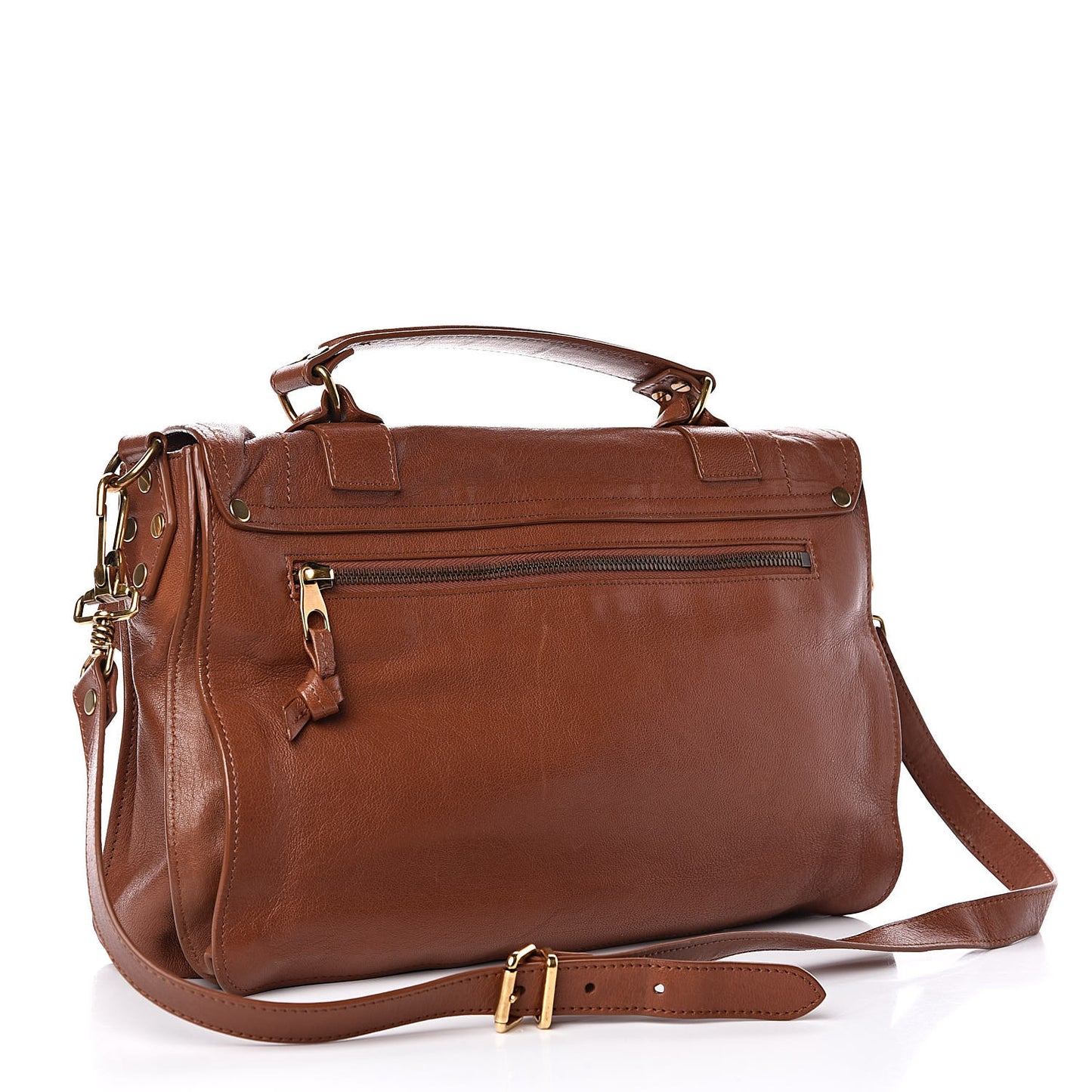 Lambskin Medium PS1 Satchel Saddle