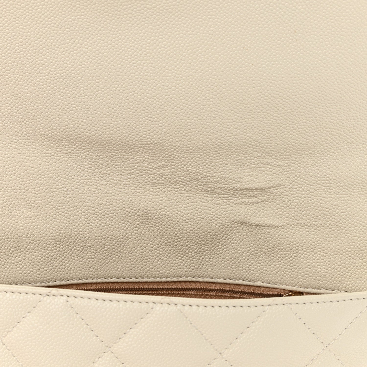 Chanel Shiny Caviar Quilted Large Chain Melody Flap White 11 of 17