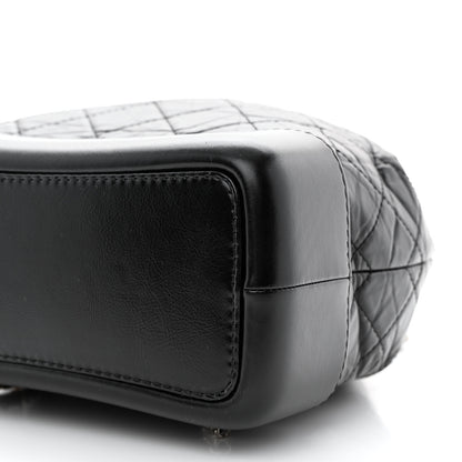 Chanel Aged Calfskin Quilted Small Gabrielle Backpack Black 10 of 11
