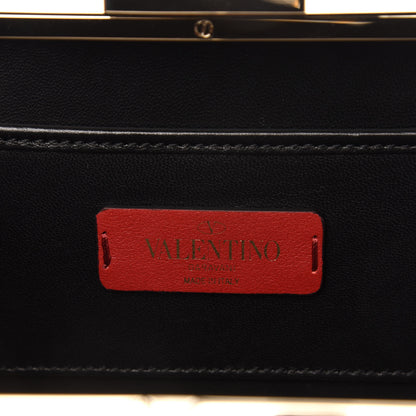Valentino Garavani Metal Crystal VLTN Chain Clutch Black 8 of 14