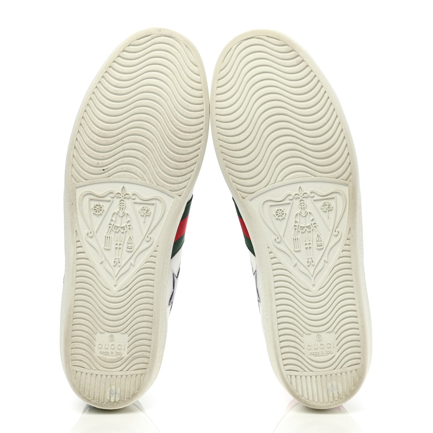 Gucci Calfskin Ayers Web Star Embroidered Womens Ace Sneakers 39.5 White Multi 5 of 12