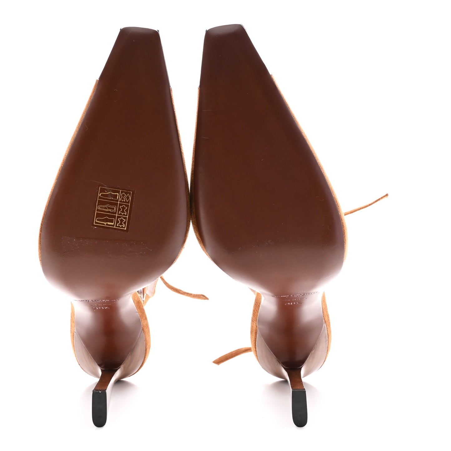 Suede Blade 105 Slingback Pumps 38.5 Brown