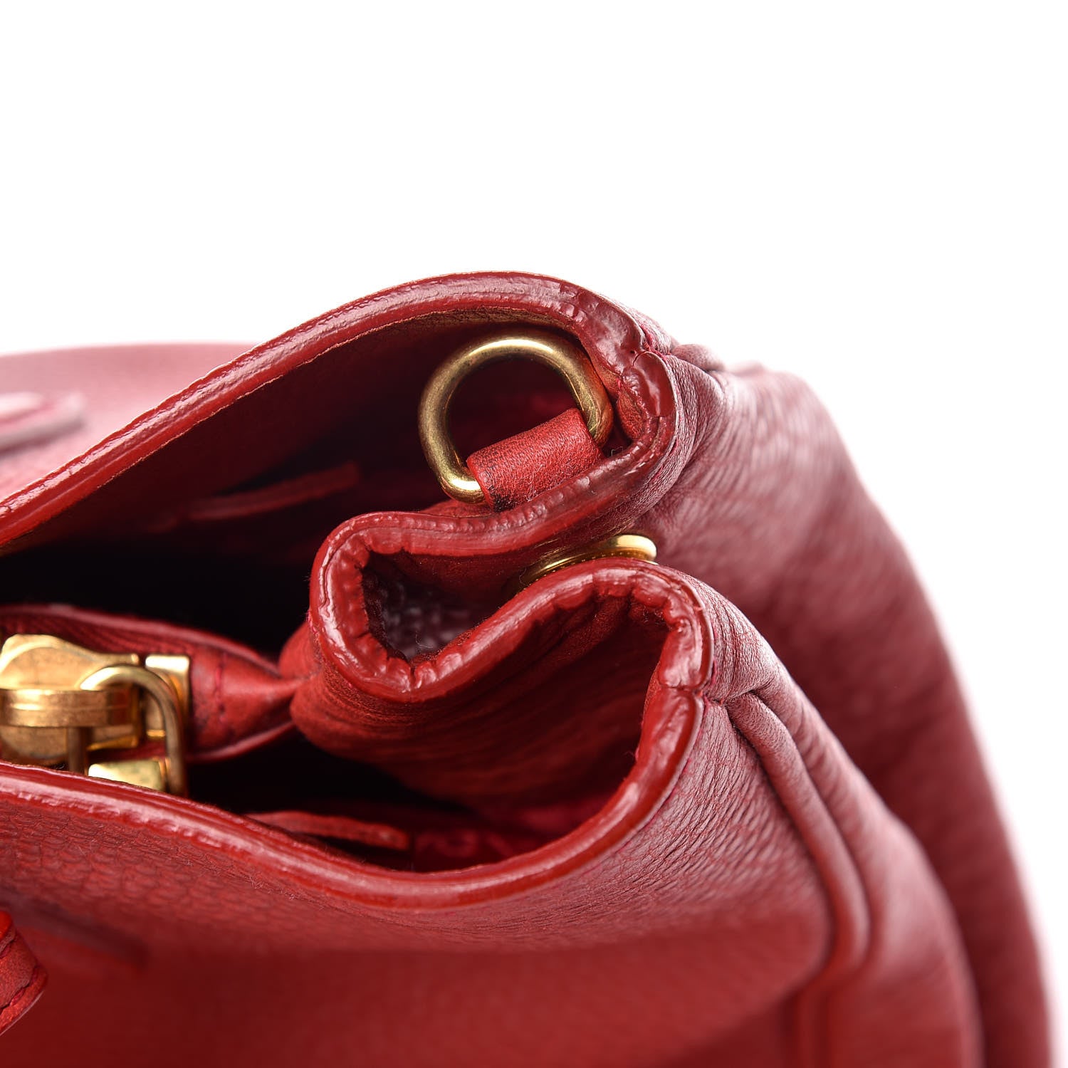 Prada Vitello Daino Tote Rosso 8 of 22