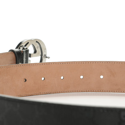 Gucci Imprime Monogram Interlocking G Belt 105 42 Black 7 of 8