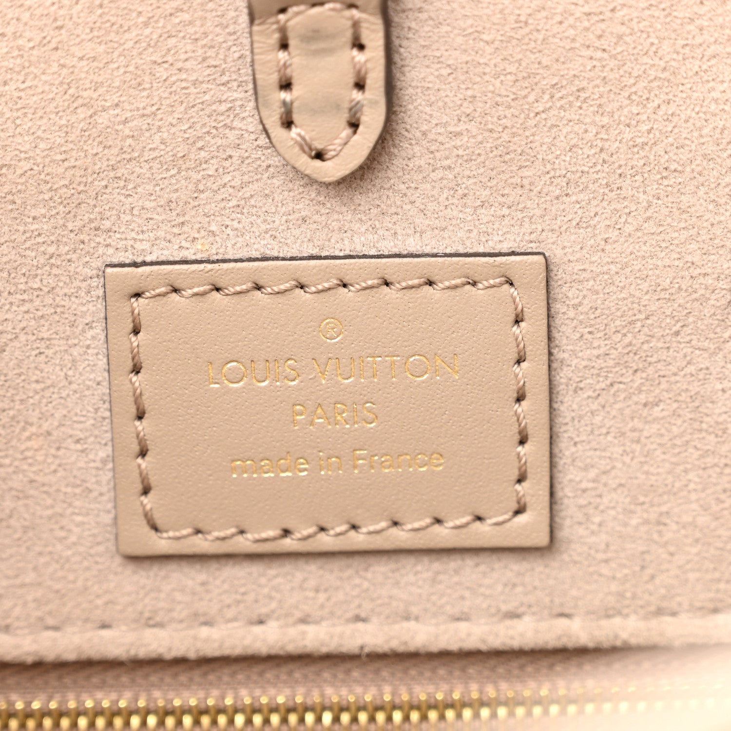 Louis Vuitton Empreinte Monogram Giant Onthego MM Tourterelle Creme 6 of 12