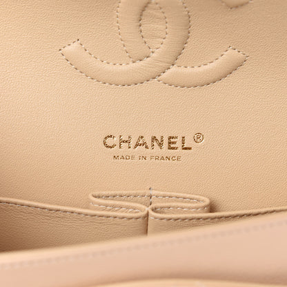 Chanel Caviar Quilted Medium Double Flap Beige 8 of 11