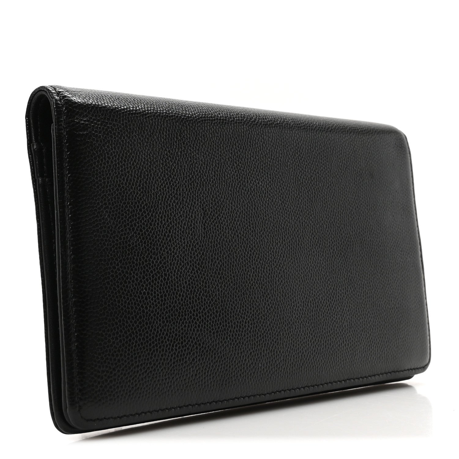 Chanel Caviar CC Yen Wallet Black 3 of 9