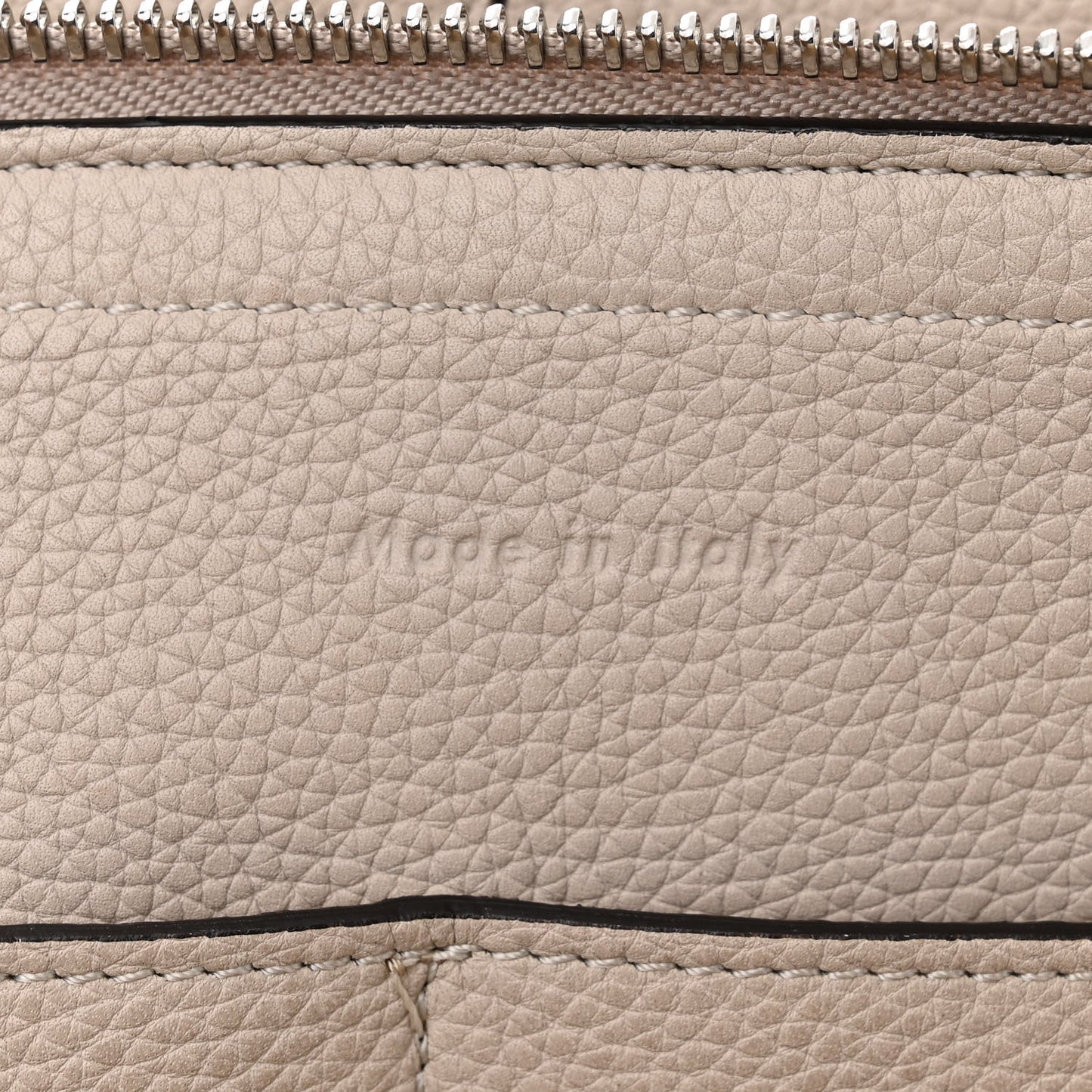 Baby Grained Calfskin Medium Tri-Fold Bag Powder