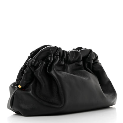 Mansur Gavriel Lambskin Cloud Clutch Black Flamma 3 of 7