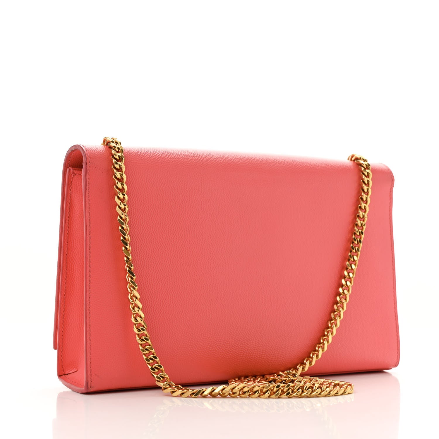 Saint Laurent Grain De Poudre Medium Classic Monogram Kate Satchel Rose Clair 3 of 13