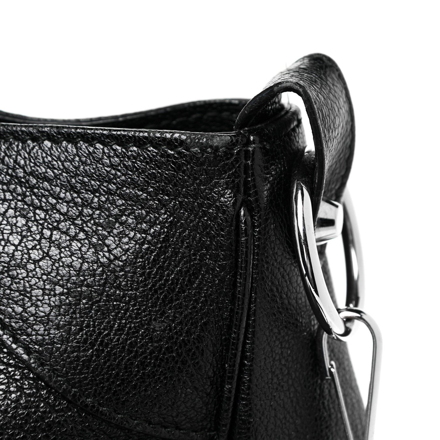 Balenciaga Chevre Silver Metallic Edge Hardware Velo Black 15 of 28