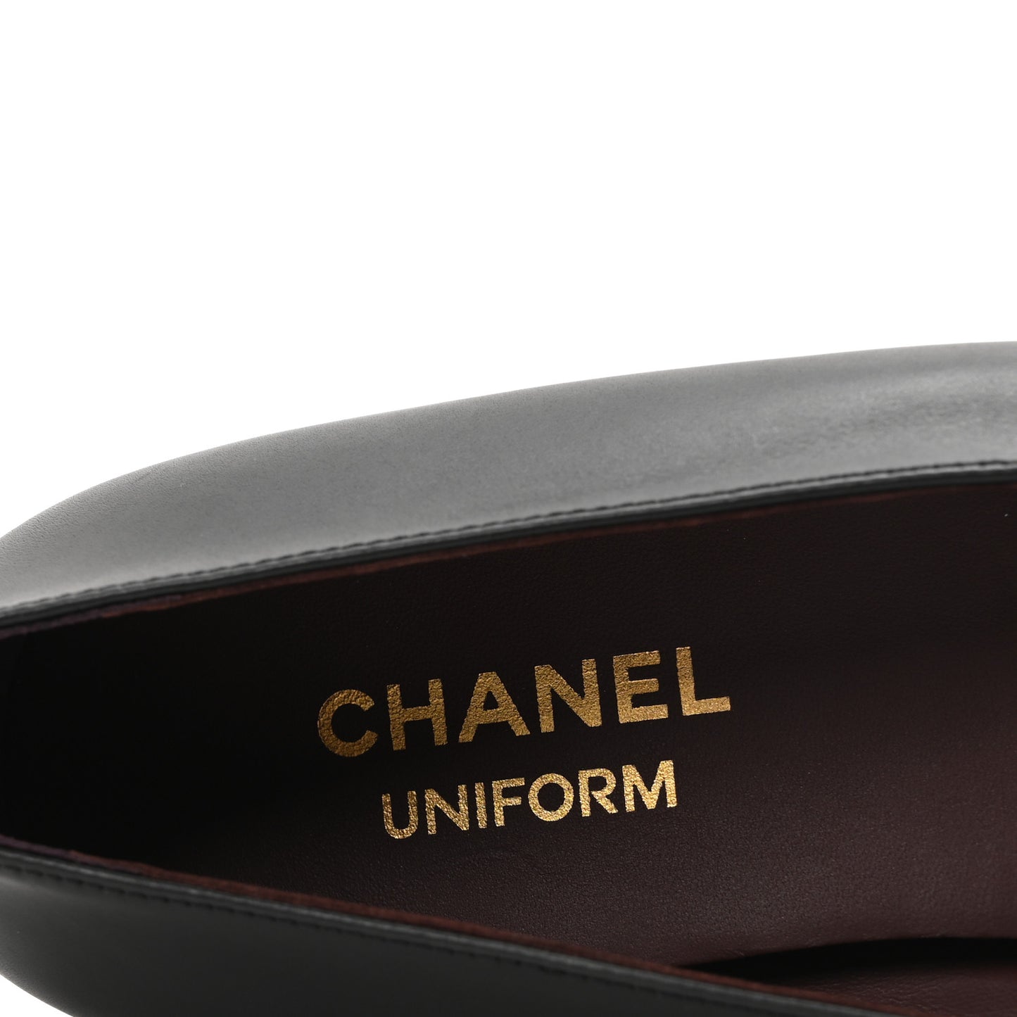 Lambskin Cap Toe Ballerina Flats 39 Black