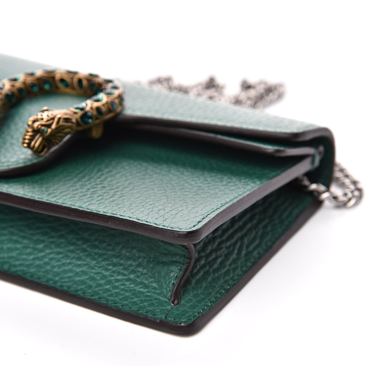 Gucci Calfskin Super Mini Dionysus Shoulder Bag Emerald 8 of 9