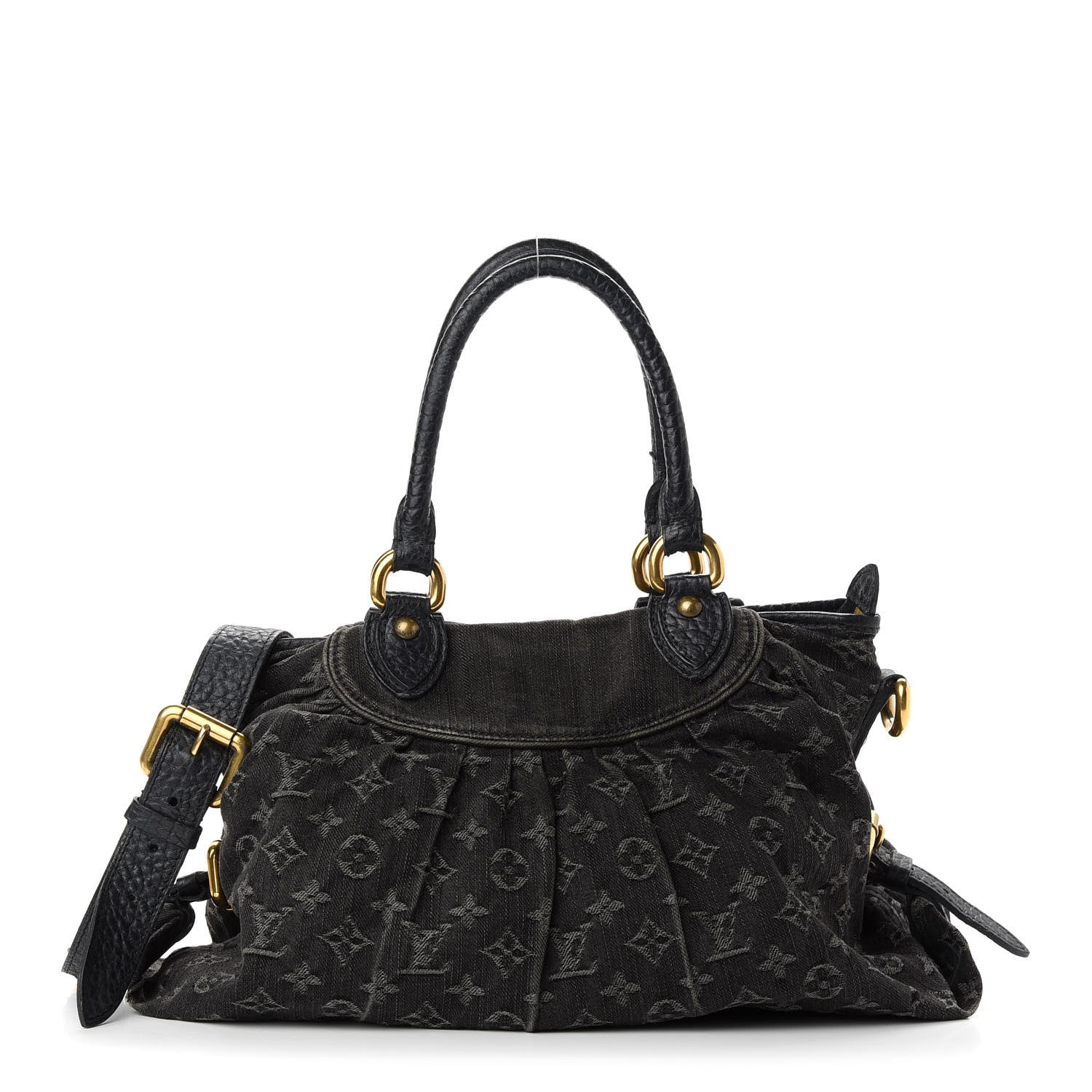 Louis Vuitton Denim Neo Cabby MM Black 1 of 11
