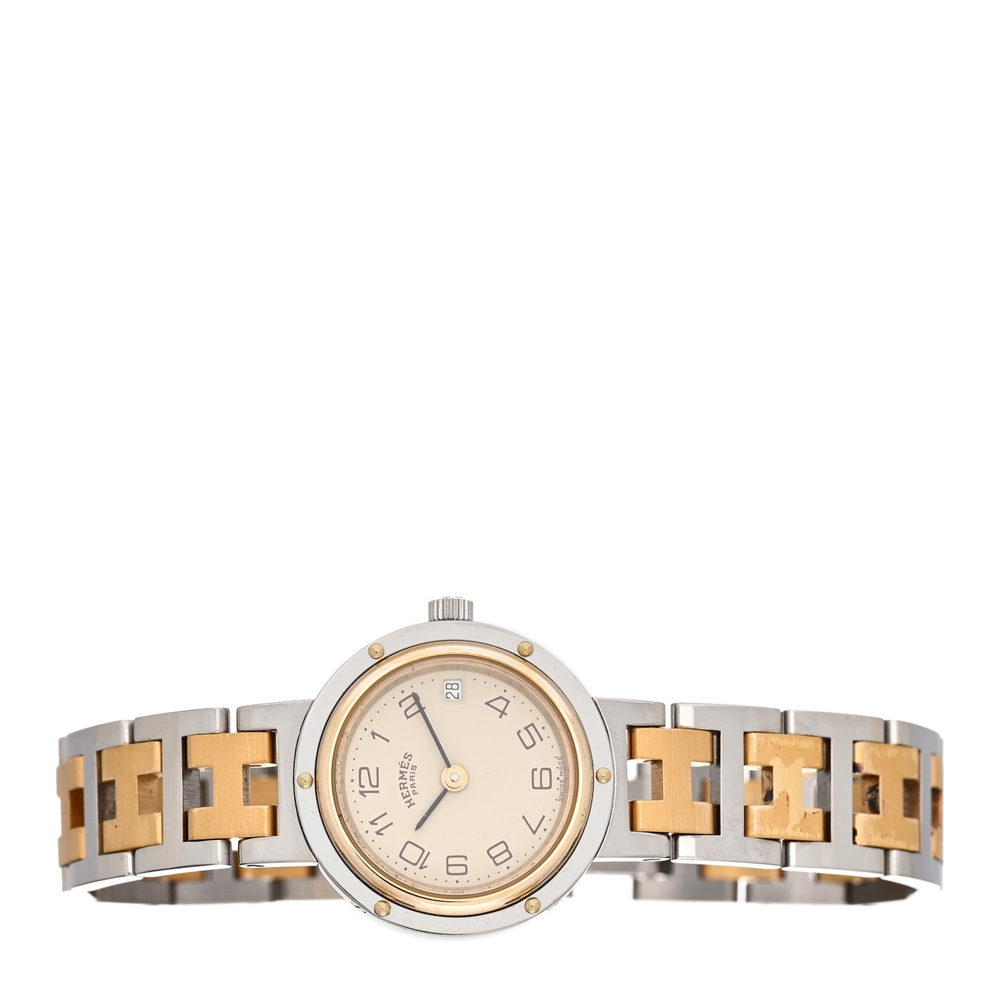 Stainless Steel 24mm Clipper Quartz Watch Gold