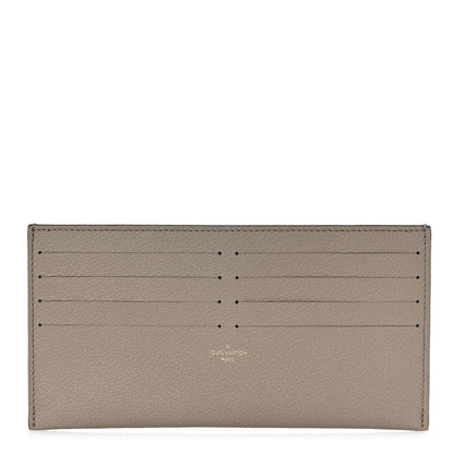 Louis Vuitton Calfskin Felicie Chain Wallet Card Holder Insert Tourterelle 1 of 6