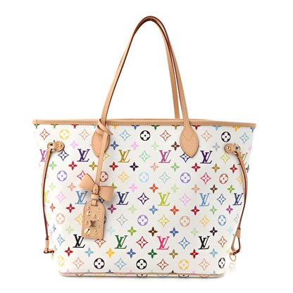 Louis Vuitton LV X TM Monogram Multicolor Neverfull MM White 1 of 10