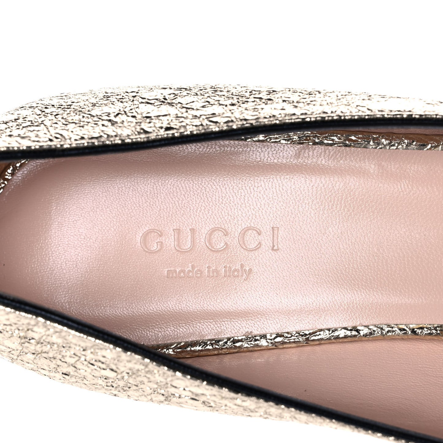 Galassia GG Marmont Fringe 50mm Loafer Pumps 37 Platino