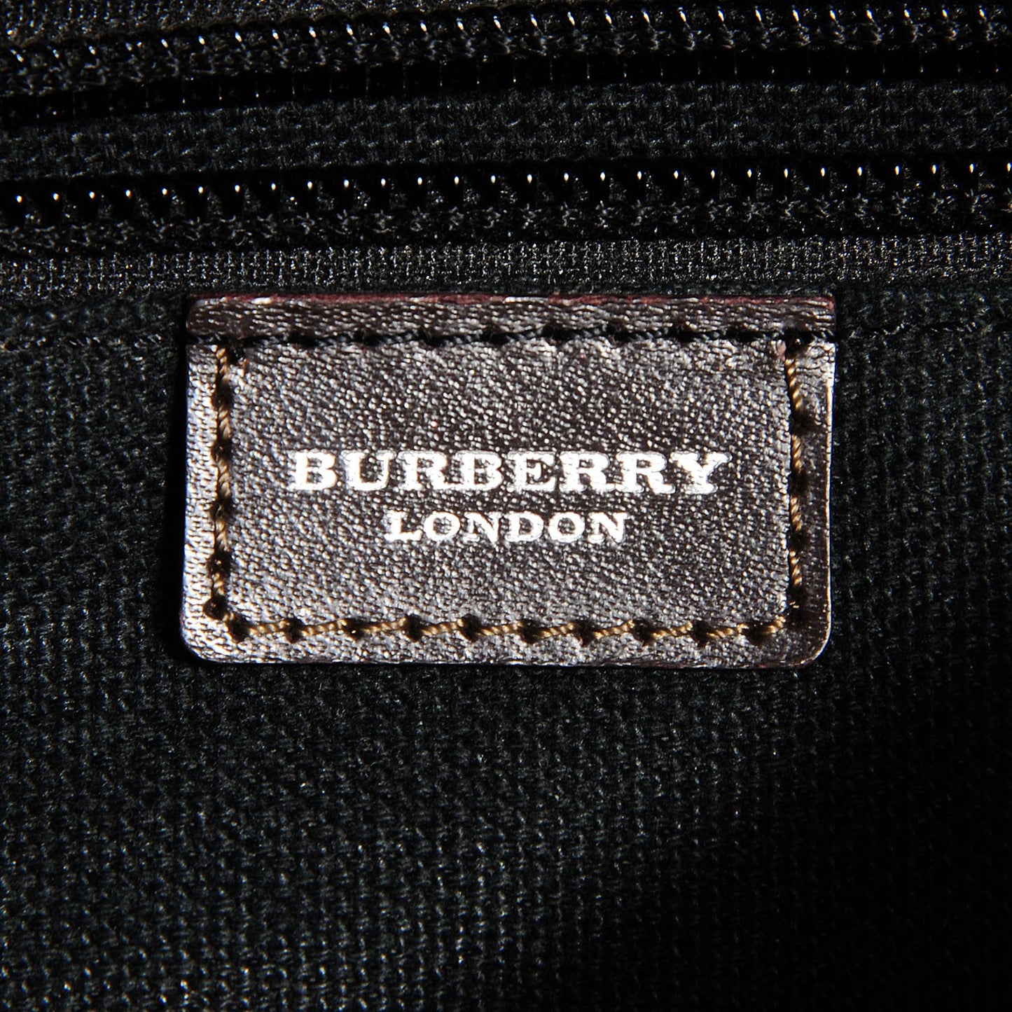 Check Messenger Bag Brown