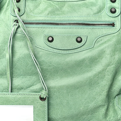 Balenciaga Agneau Classic Hardware Velo Vert D'eau 8 of 10