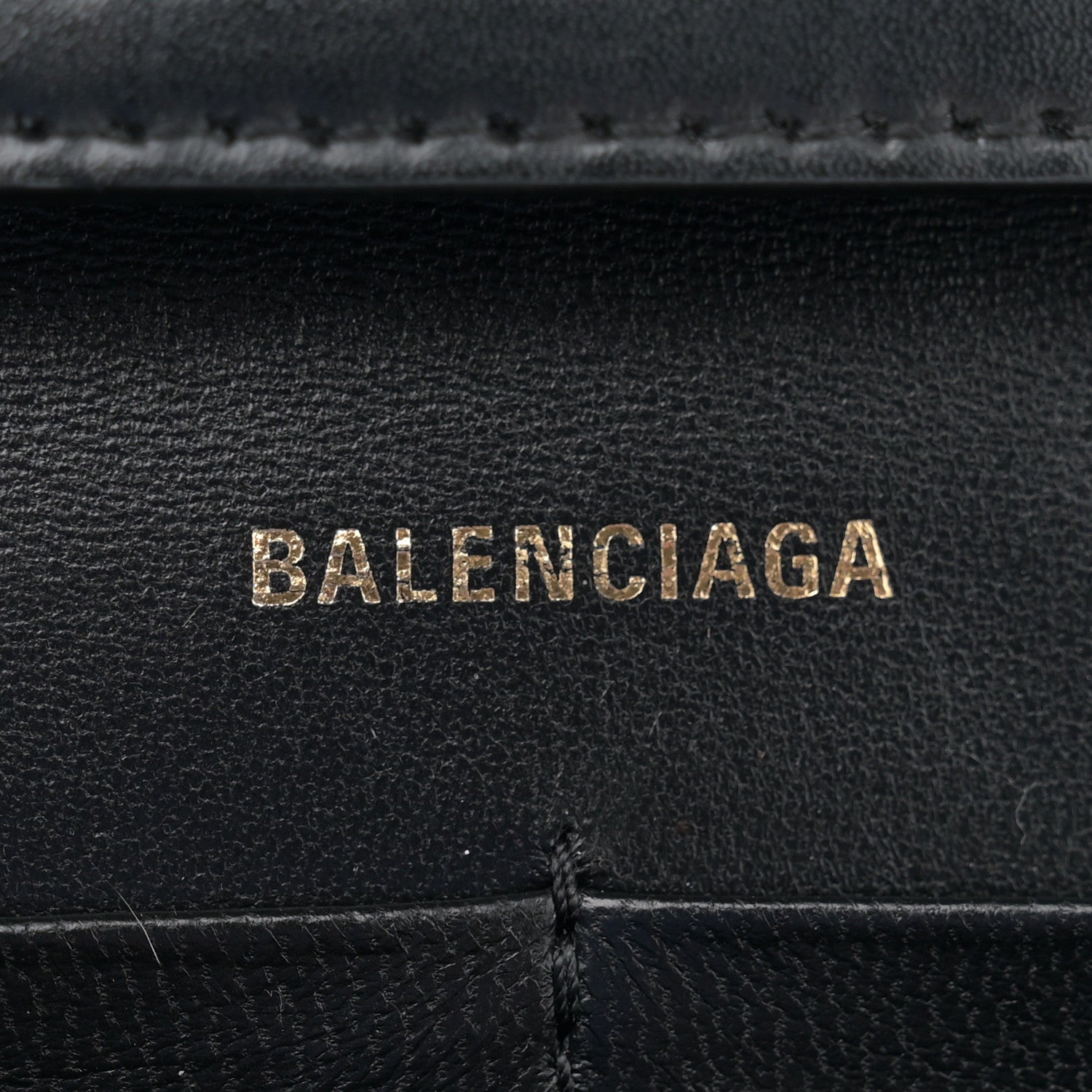 Balenciaga Shiny Box Calfskin Hourglass Chain Bag Black 6 of 11