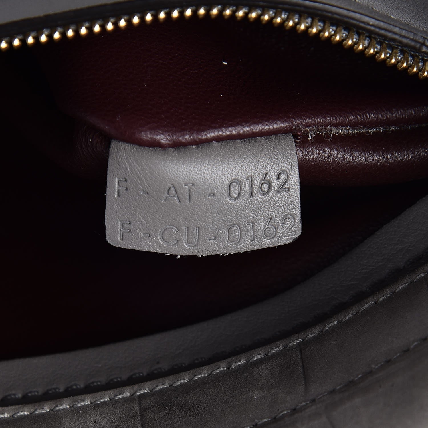 Celine Crocodile Embossed Nubuck Medium Trapeze Grey 11 of 14
