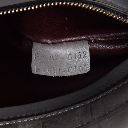 Celine Crocodile Embossed Nubuck Medium Trapeze Grey 11 of 14