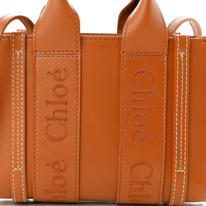 Chloe Calfskin Mini Woody Ribbon Tote Caramel 14 of 17