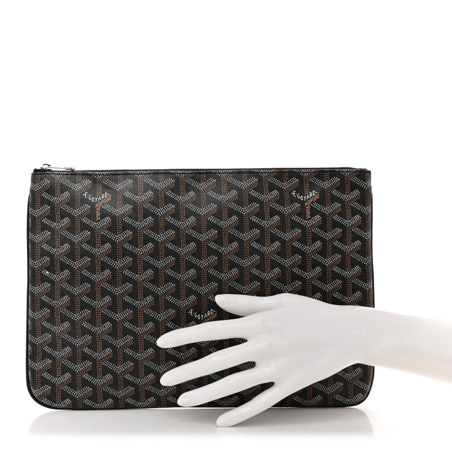 Goyard Goyardine Senat Pochette MM Black 3 of 16