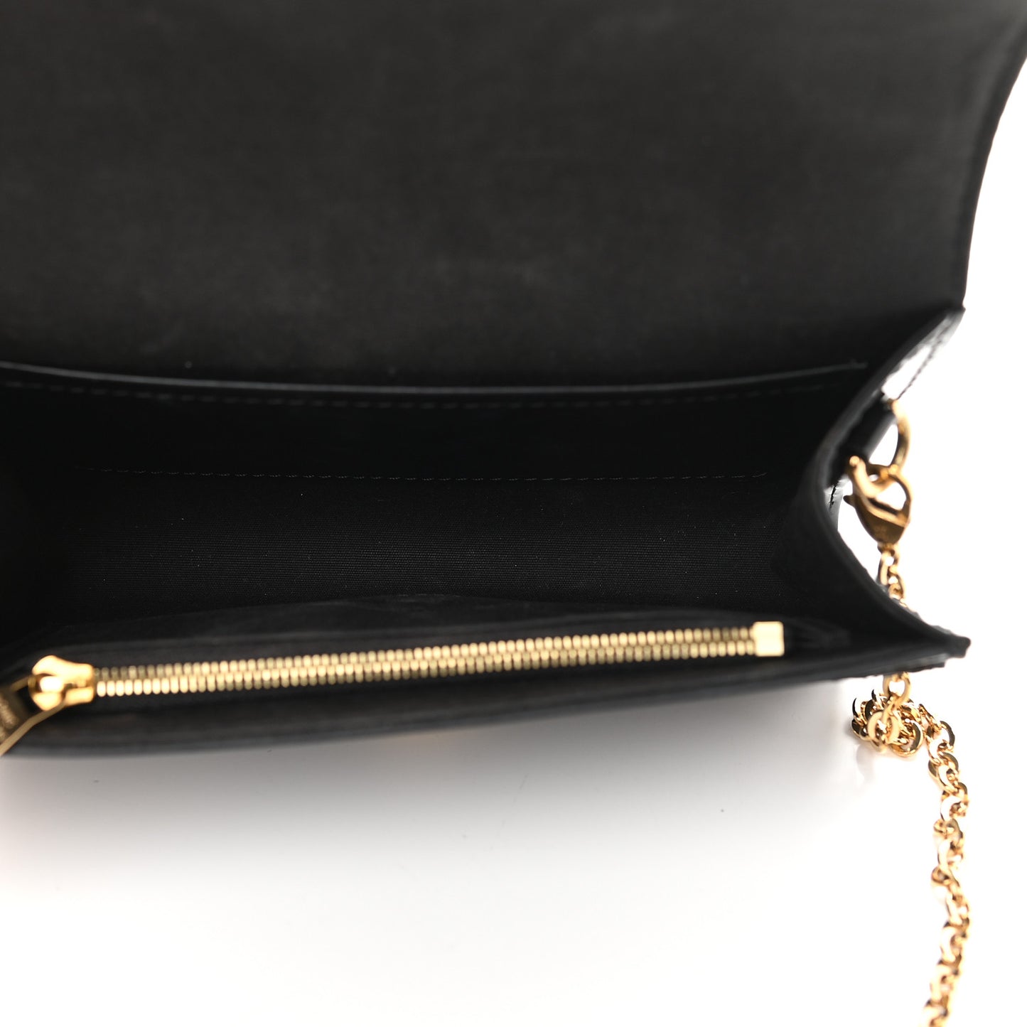 Patent Louise PM Chain Clutch Black