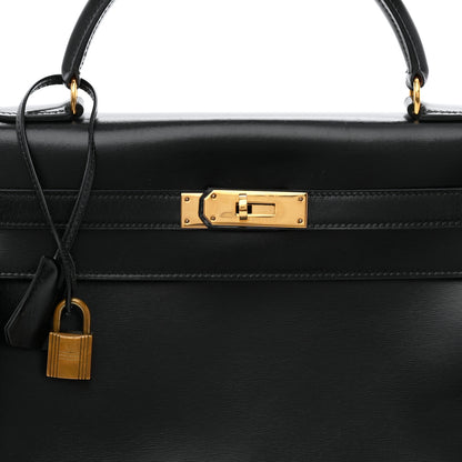 Hermes Box Kelly Retourne 32 Black 8 of 10