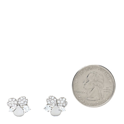 Tiffany Platinum Diamond Paper Flowers Cluster Earrings 2 of 4