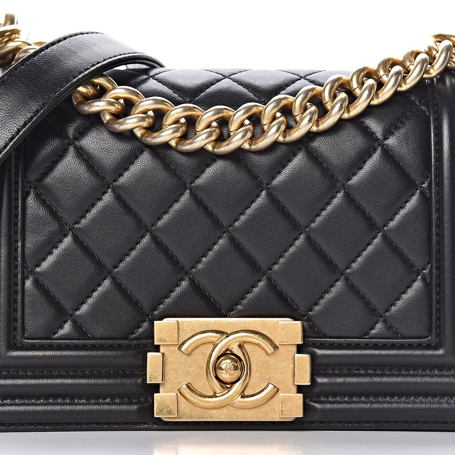 Chanel Lambskin Quilted Small Boy Flap Black 16 of 16