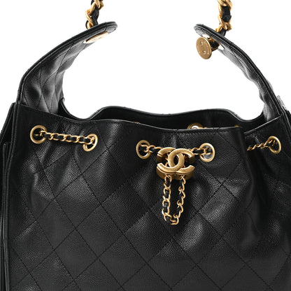 Chanel Caviar Quilted Small Chanel 25 Handbag Black 8 of 10