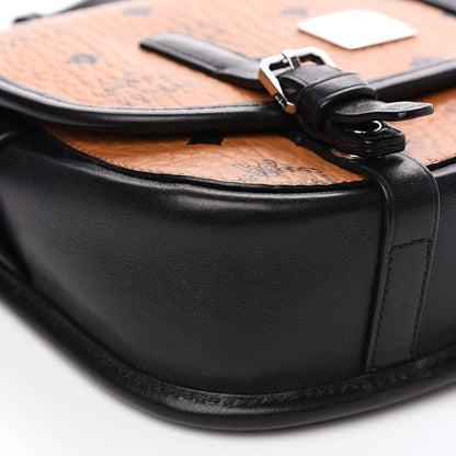 MCM Visetos Small Crossbody Flap Messenger Cognac 7 of 11