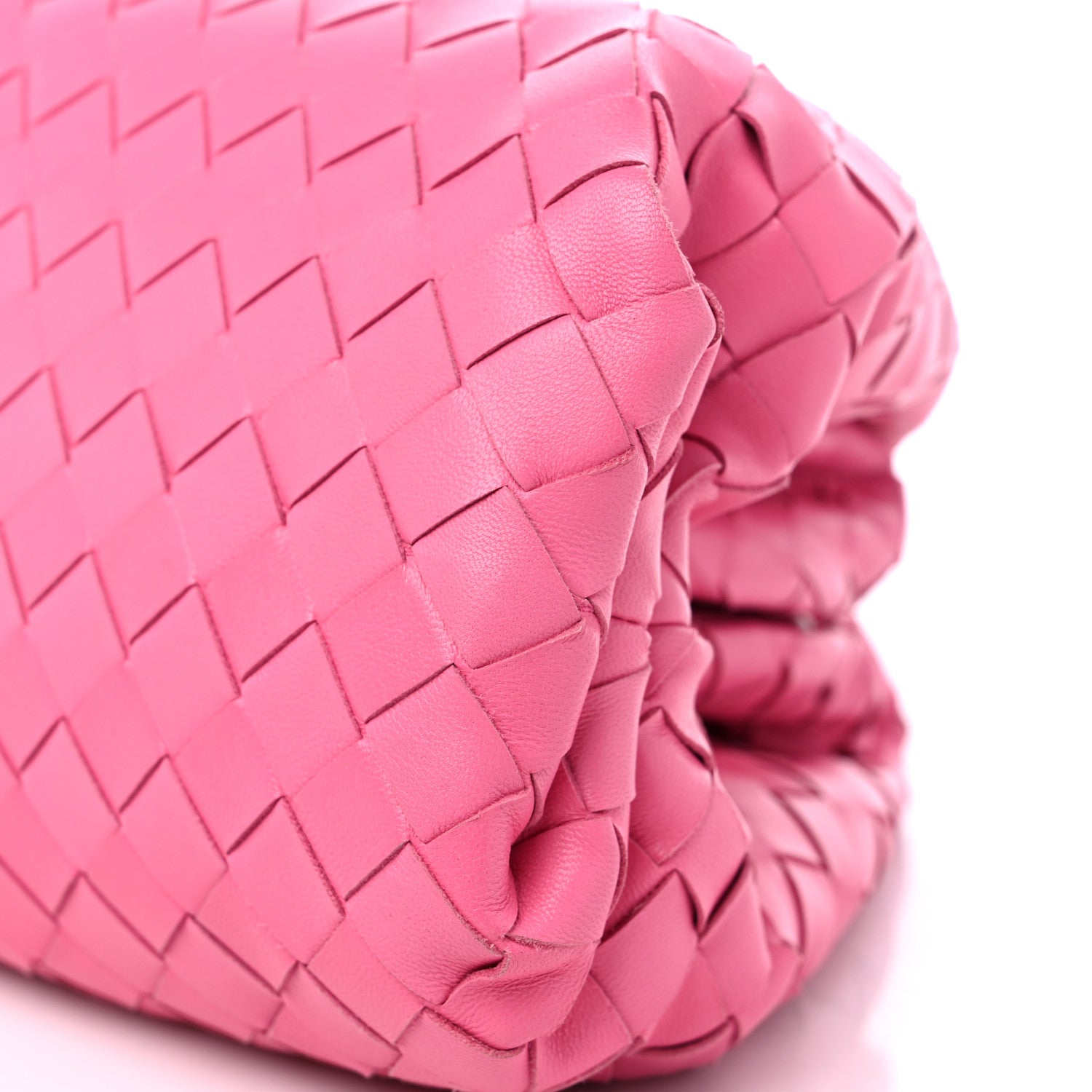 Bottega Veneta Nappa Maxi Intrecciato The Pouch Oversized Clutch Pink 8 of 11